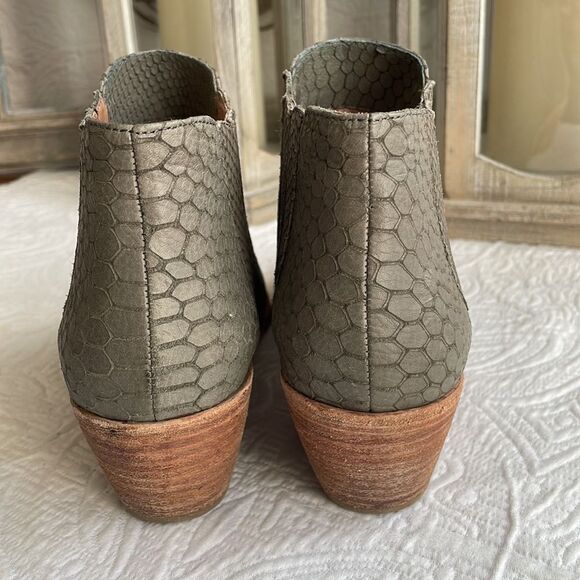 Joie Barlow Snakeskin Ankle Booties - 37 - Good Condition - Picture 5 of 16